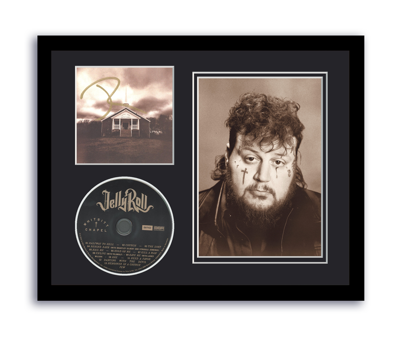Item # 180002 - Jelly Roll Autographed Signed 11x14 Custom Framed CD Photo Whitsitt Chapel ACOA