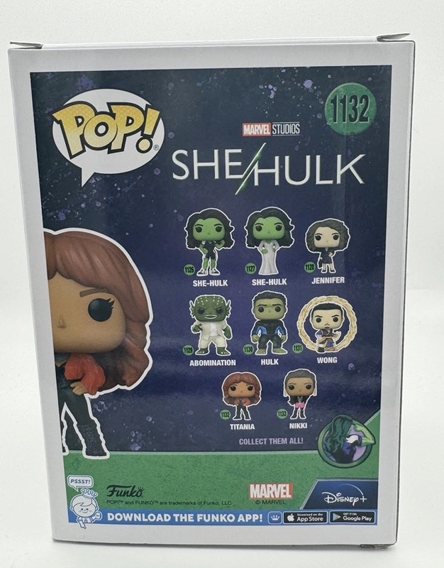 Item # 186836 - Jameela Jamil "She-Hulk" AUTOGRAPH Signed 'Titania' 1132 Funko Pop Figure
