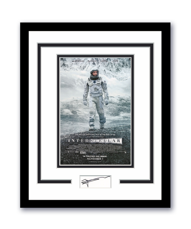 Item # 200565 - Interstellar Matthew McConaughey Autograph 11x14 Framed Poster Photo ACOA