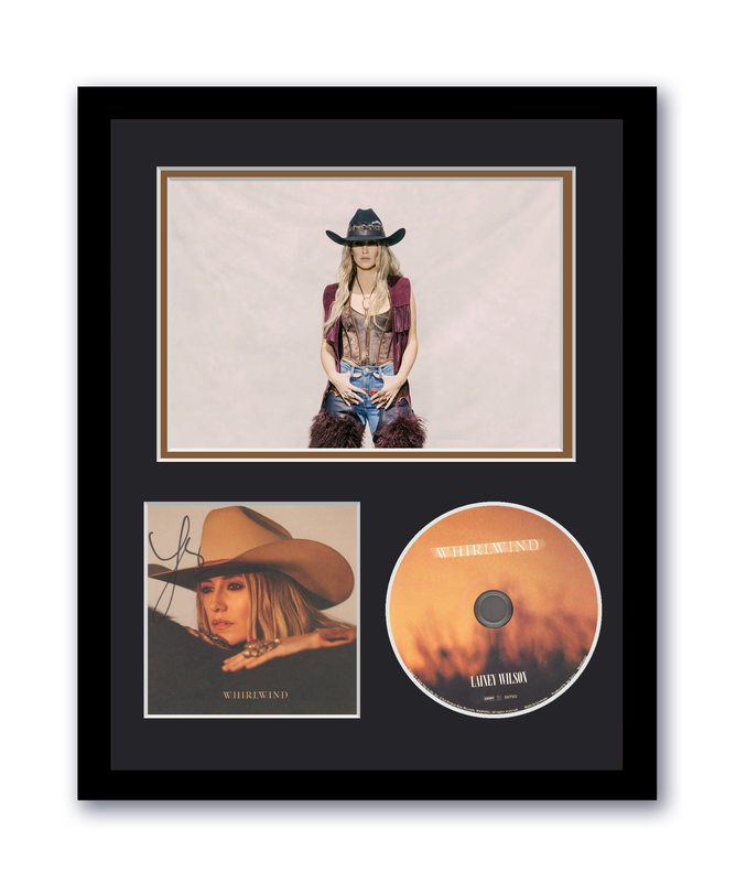 Item # 191262 - Lainey Wilson Autographed Signed 11x14 Custom Framed CD Photo Whirlwind ACOA