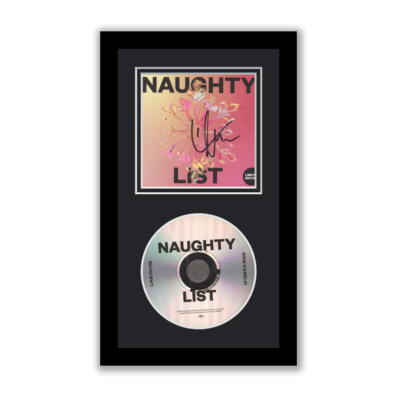 Item # 191388 - Liam Payne Autographed Signed Framed CD Naughty List ACOA