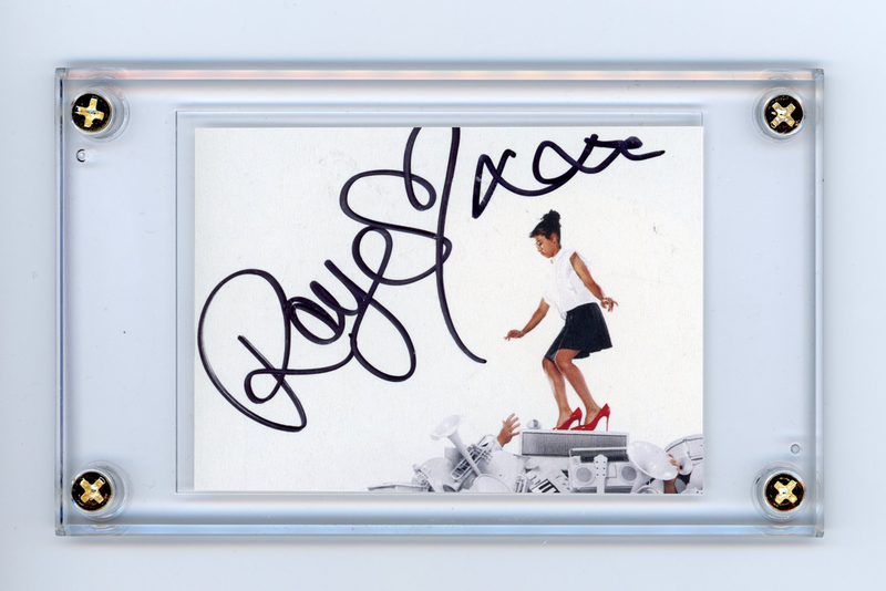 Item # 205195 - Raye Autographed Trading Card Sized Signed Cut ACOA