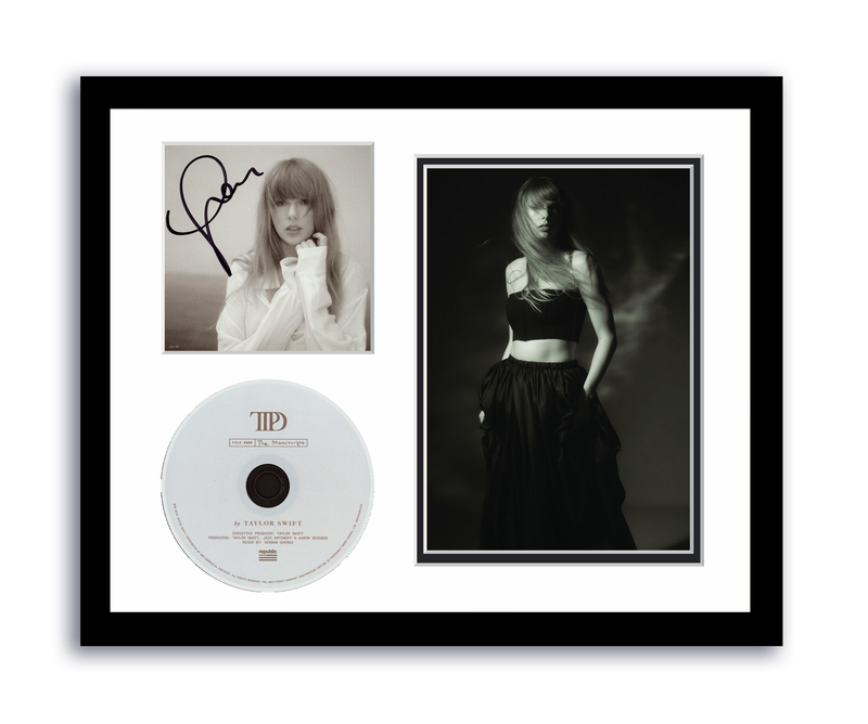 Item # 189520 - Taylor Swift Signed 11x14 Custom Framed CD Photo Tortured Poets Department ACOA