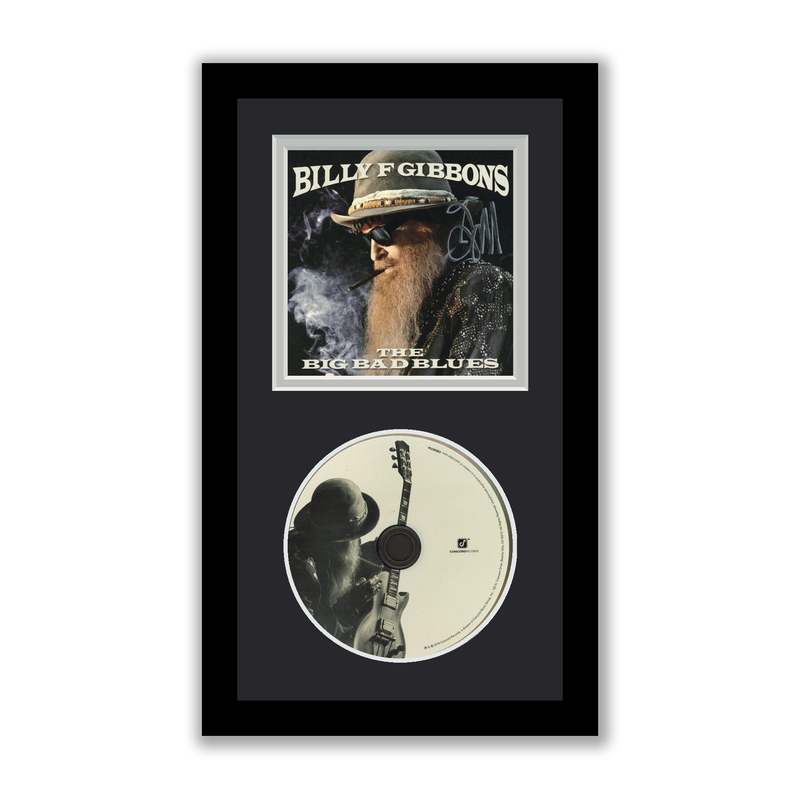 Item # 175740 - Billy Gibbons Autographed Signed Framed CD The Big Bad Blues ZZ Top ACOA