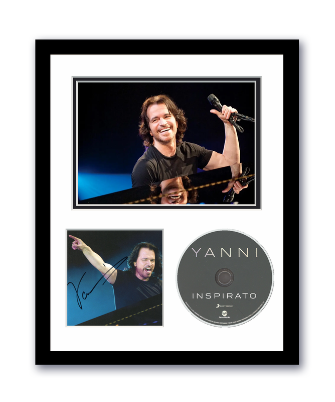 Item # 191772 - Yanni Autographed Signed 11x14 Custom Framed CD Photo Inspirato ACOA