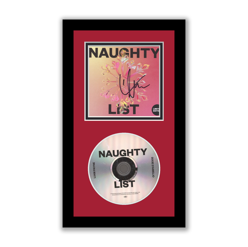 Item # 191389 - Liam Payne Autographed Signed Framed CD Naughty List ACOA