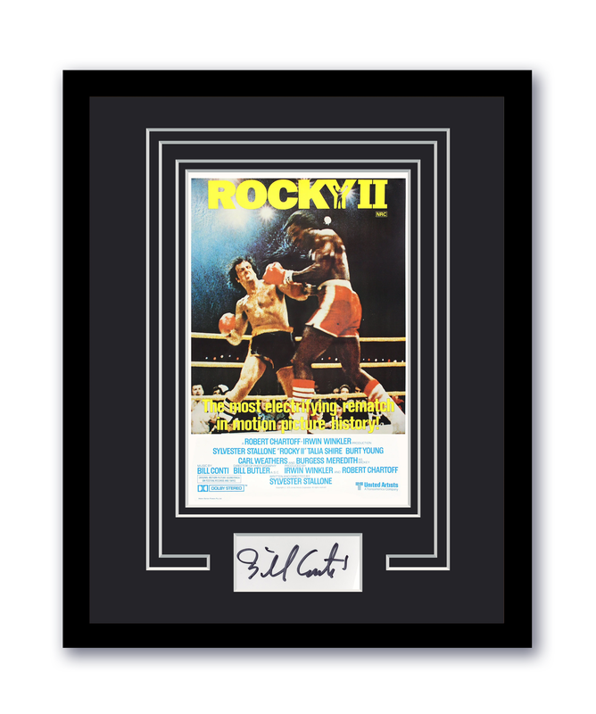 Item # 208002 - Rocky II Bill Conti Autographed Signed 11x14 Framed Photo ACOA
