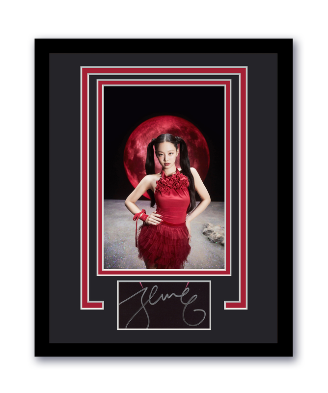 Item # 194723 - Jennie Autographed Signed 11x14 Framed Photo Ruby Blackpink ACOA
