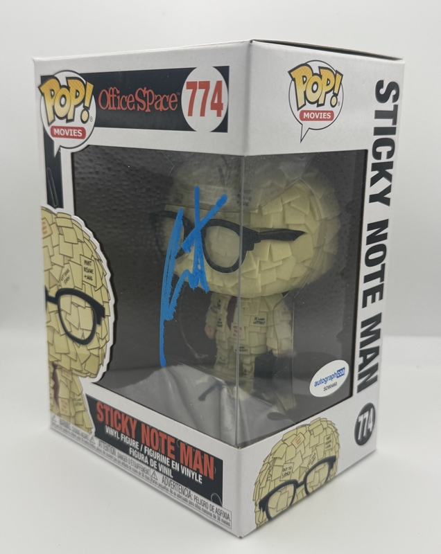 Item # 200837 - Stephen Root "Office Space" AUTOGRAPH Signed Sticky Note Man 774 Funko Pop