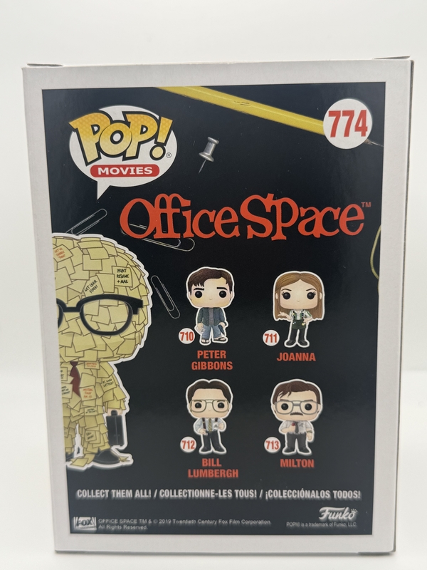 Item # 200837 - Stephen Root "Office Space" AUTOGRAPH Signed Sticky Note Man 774 Funko Pop