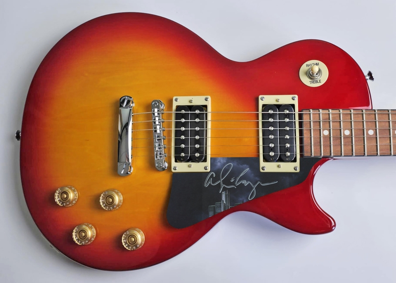 Item # 196371 - Alice Cooper Autographed Signed Guitar ACOA