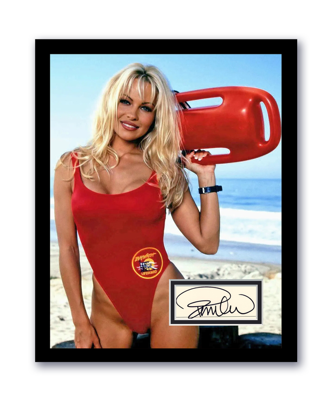 Item # 194572 - Pamela Anderson Autographed Signed 11x14 Framed Photo Baywatch Hot Sexy ACOA