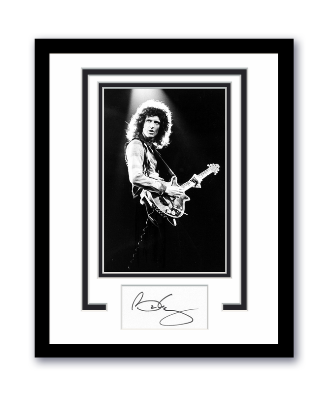 Item # 204564 - Queen Brian May Autographed Signed 11x14 Framed Photo Guitarist ACOA