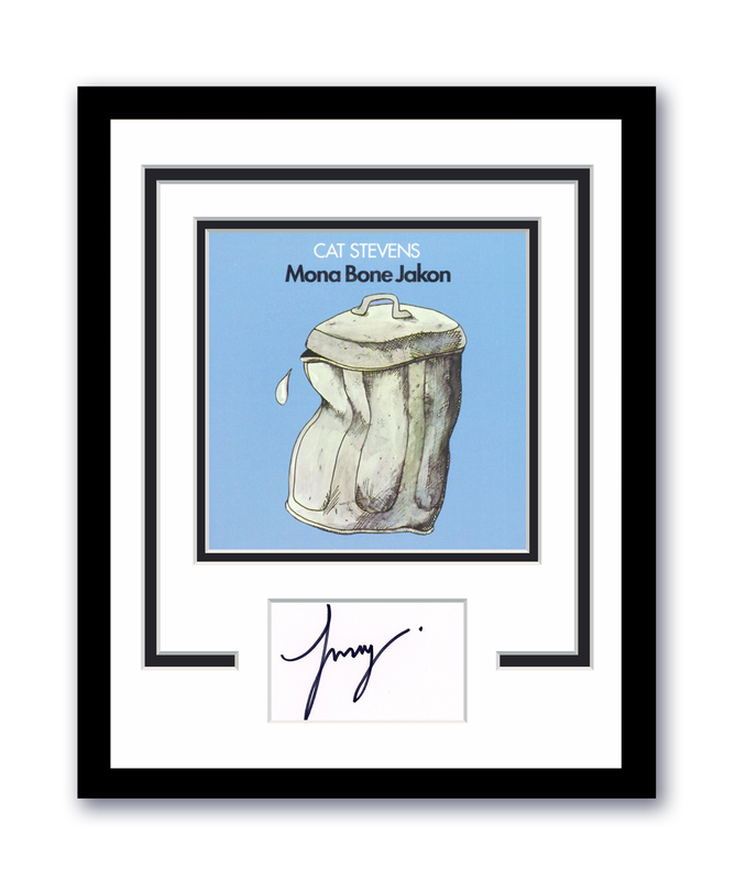 Mona Bone Jakon Cat Stevens Autographed Signed 11x14 Framed Photo