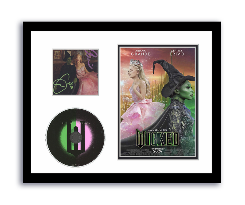 Item # 191572 - Ariana Grande Autographed Signed 11x14 Framed CD Photo Wicked PINK ARIANA ACOA