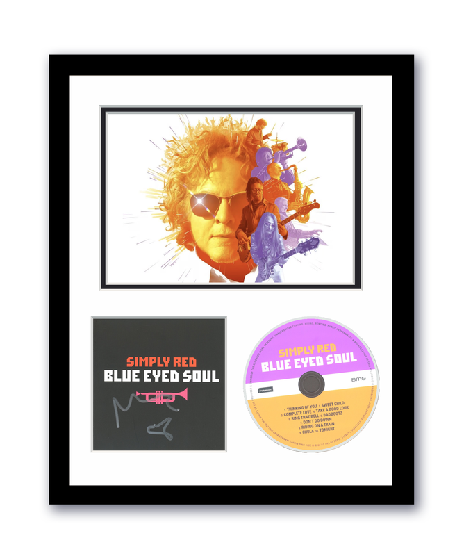 Simply Red Mick Hucknall Autographed 11x14 Framed CD Photo