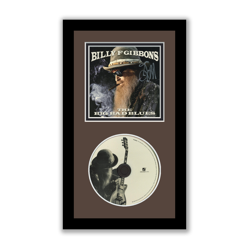 Item # 175742 - Billy Gibbons Autographed Signed Framed CD The Big Bad Blues ZZ Top ACOA