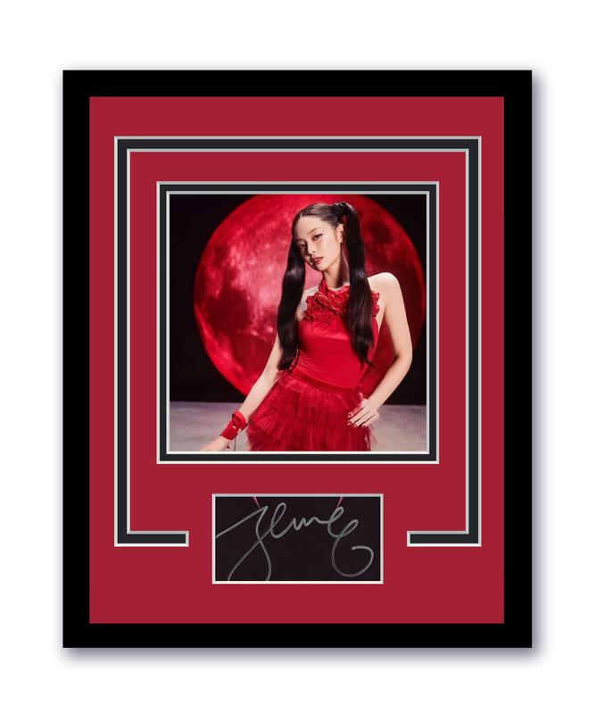 Item # 194726 - Jennie Autographed Signed 11x14 Framed Photo Ruby Blackpink ACOA