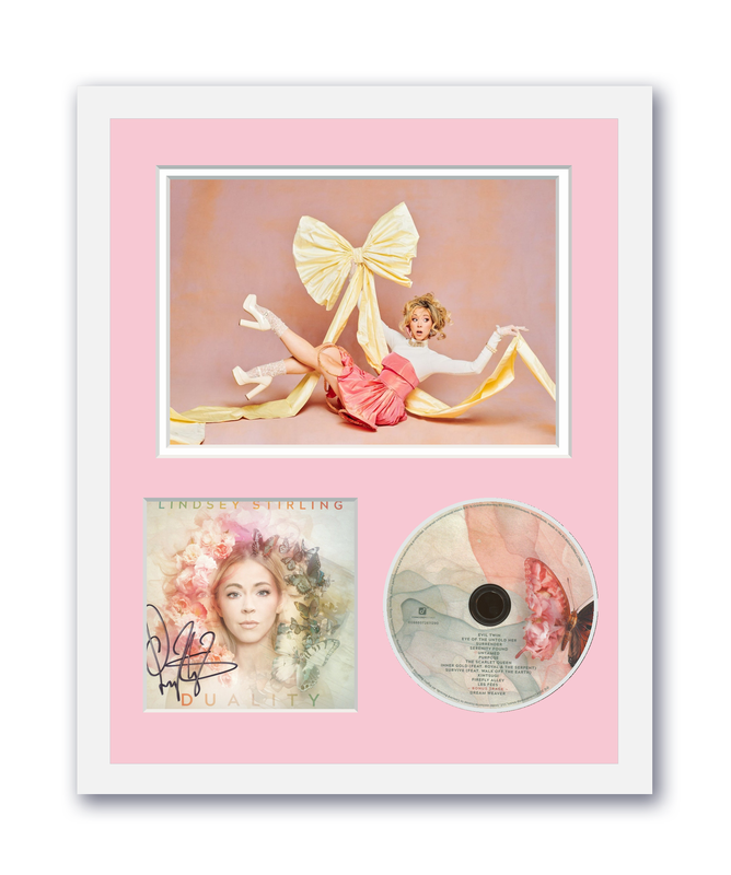 Item # 190964 - Lindsey Stirling Autographed Signed 11x14 Custom Framed CD Photo Duality ACOA