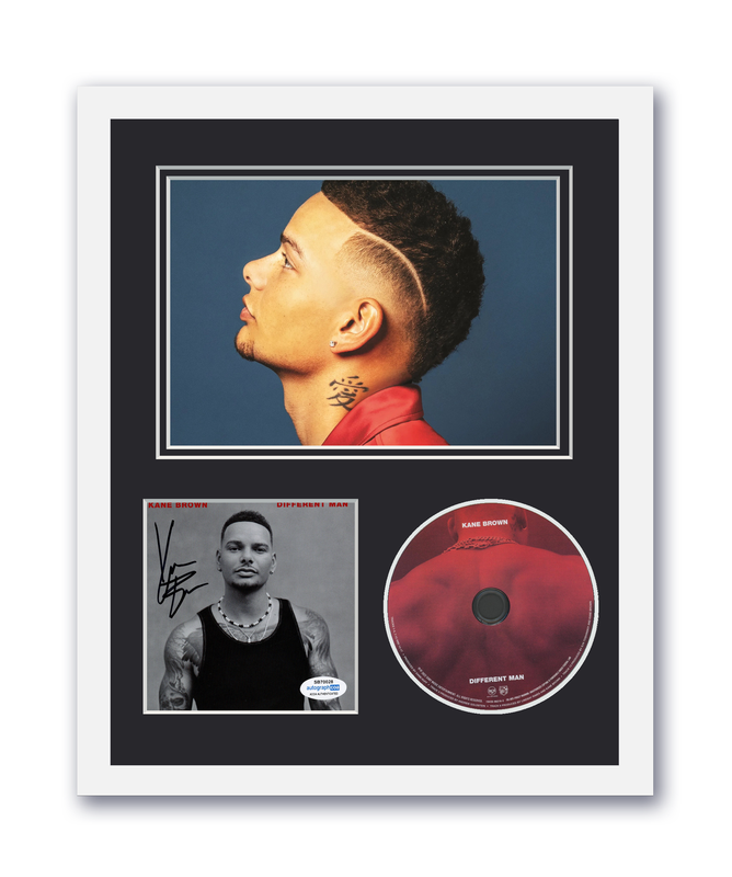Item # 173823 - Kane Brown Autographed Signed 11x14 Custom Framed CD Photo Different Man ACOA