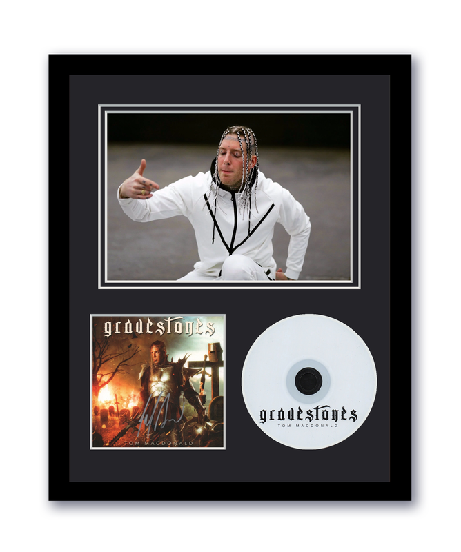 Item # 197443 - Tom MacDonald Autographed Signed 11x14 Custom Framed CD Photo Gravestones ACOA