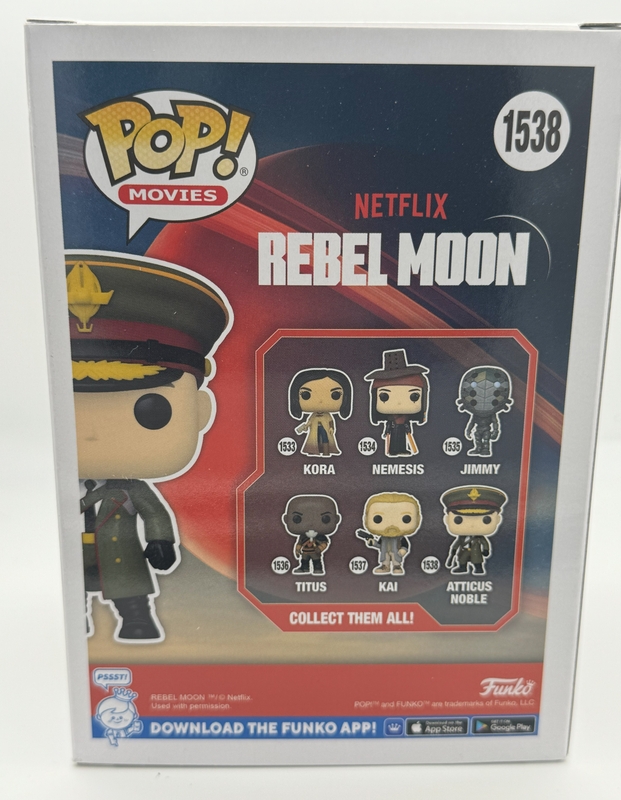 Item # 188321 - Ed Skrein "Rebel Moon" AUTOGRAPH Signed 'Atticus Noble' 1538 Funko Pop