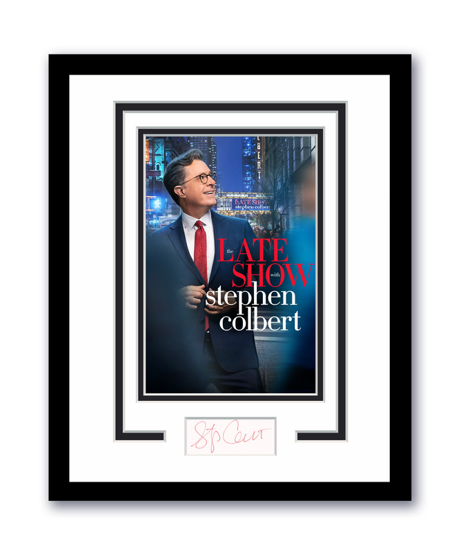 Item # 206498 - Stephen Colbert Autographed Signed 11x14 Framed Photo Late Show Comedy ACOA