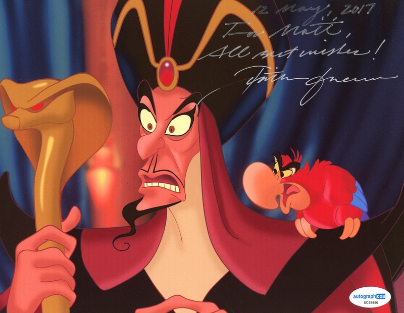 Item # 177236 - Jonathan Freeman "Aladdin" AUTOGRAPH Signed 'Jafar' 8x10 Photo 'To Matt' E