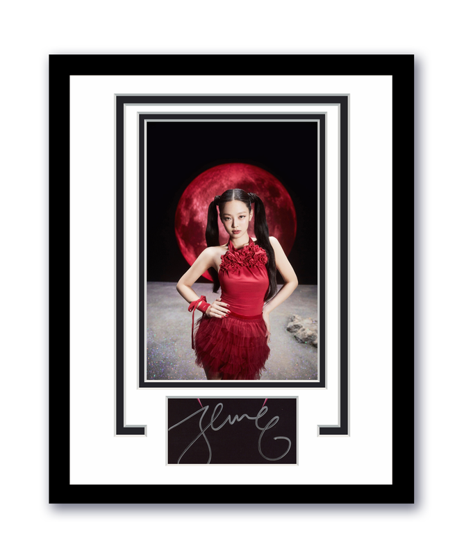 Item # 194728 - Jennie Autographed Signed 11x14 Framed Photo Ruby Blackpink ACOA