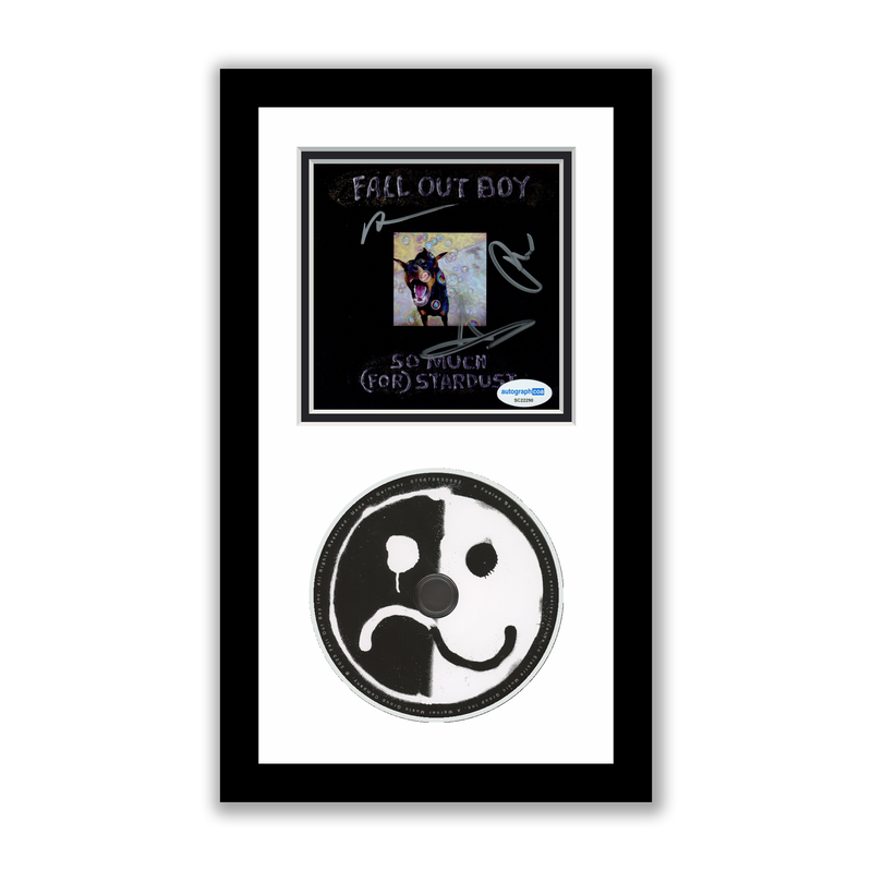 Item # 199529 - Fall Out Boy Autographed Signed Framed CD So Much (For) Stardust ACOA