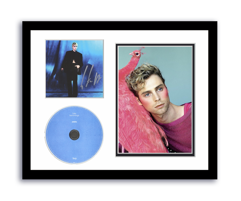 Item # 191586 - Luke Hemmings Autographed Signed 11x14 Custom Framed CD Photo Boy 5SOS ACOA