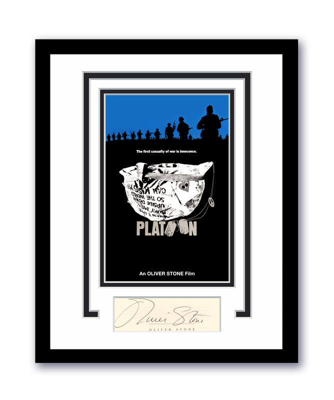 Item # 180089 - Platoon Oliver Stone Autographed Signed 11x14 Framed Photo ACOA