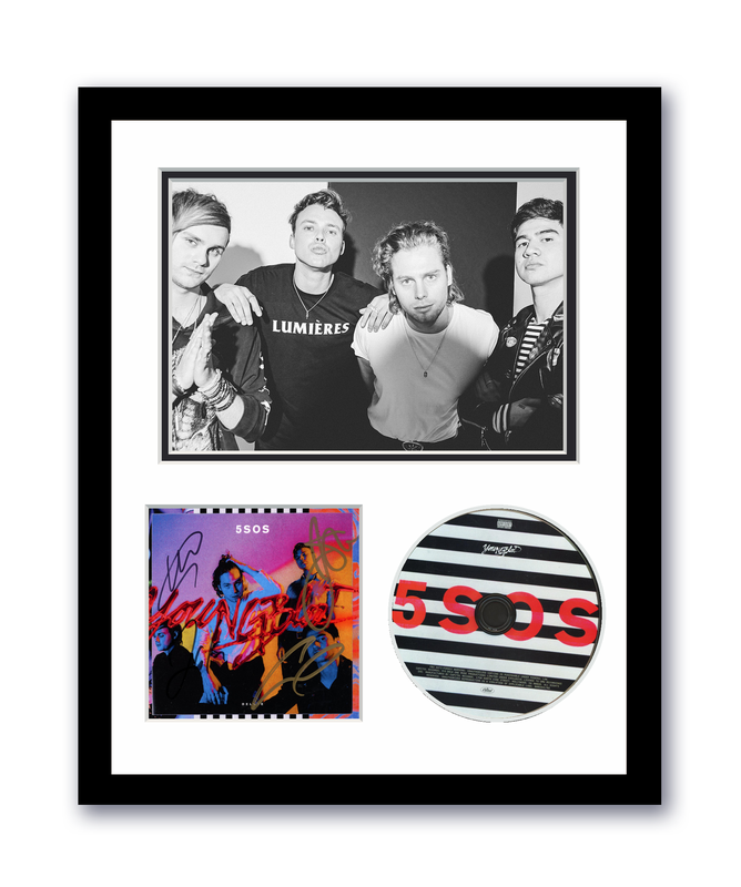 Item # 178337 - 5SOS Autographed Signed 11x14 Custom Framed CD Photo Youngblood ACOA