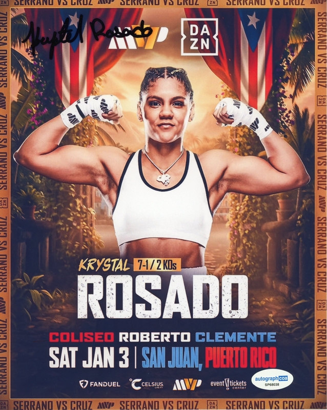 Item # 211324 - Krystal Rosado AUTOGRAPH Signed Boxing Autographed 8x10 Photo