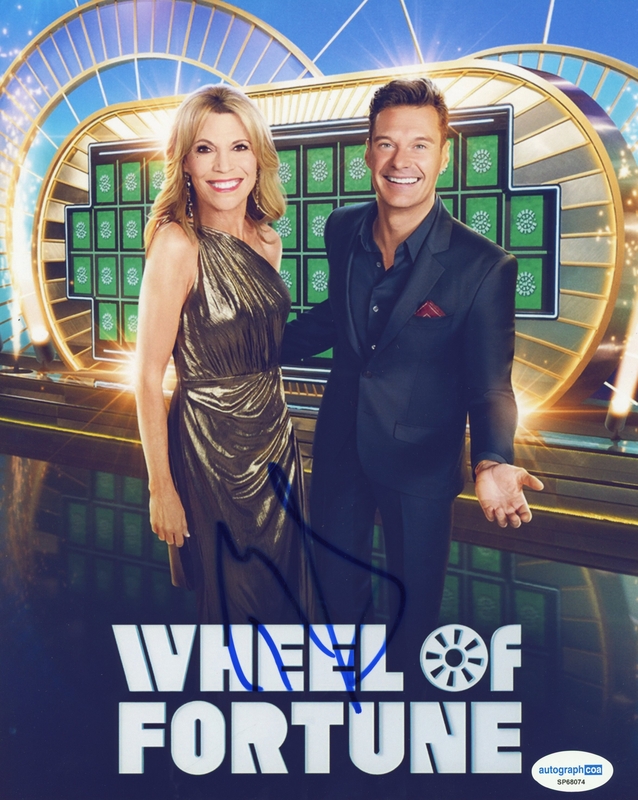 Item # 211360 - Ryan Seacrest "Wheel of Fortune" AUTOGRAPH Signed Autographed 8x10 Photo E