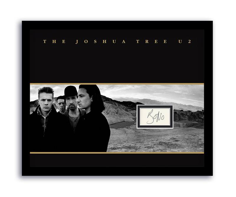 Item # 194593 - U2 Bono Autographed Signed 11x14 Framed Photo Joshua Tree ACOA