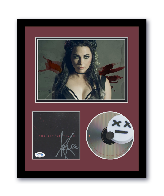 Item # 172649 - Evanescence Autograph Signed 11x14 Custom Framed CD Photo The Bitter Truth ACOA