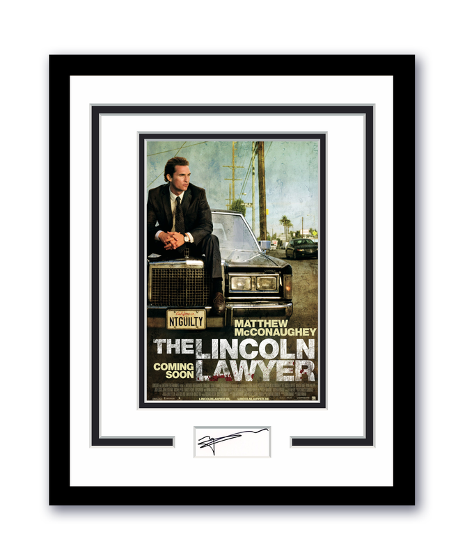 Item # 179945 - The Lincoln Lawyer Matthew McConaughey Autograph Signed 11x14 Framed Photo ACOA