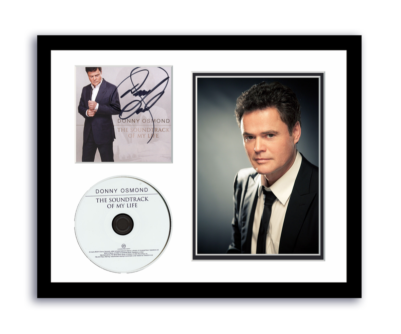 Item # 175932 - Donny Osmond Autographed Signed 11x14 Framed CD Photo Soundtrack Of My Life ACOA