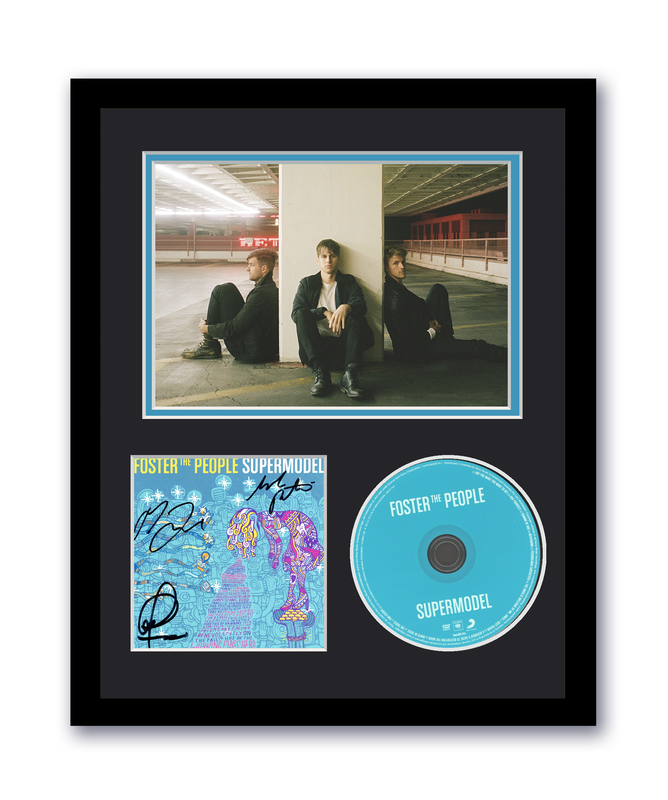 Item # 179753 - Foster The People Autograph Signed 11x14 Custom Framed CD Photo Supermodel ACOA