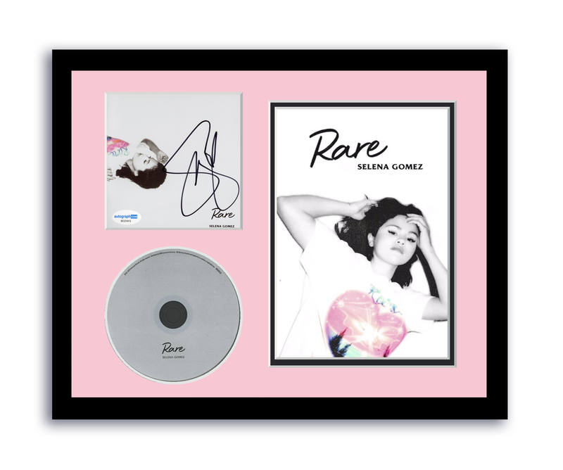 Item # 173664 - Selena Gomez Autographed Signed 11x14 Custom Framed CD Photo Rare ACOA