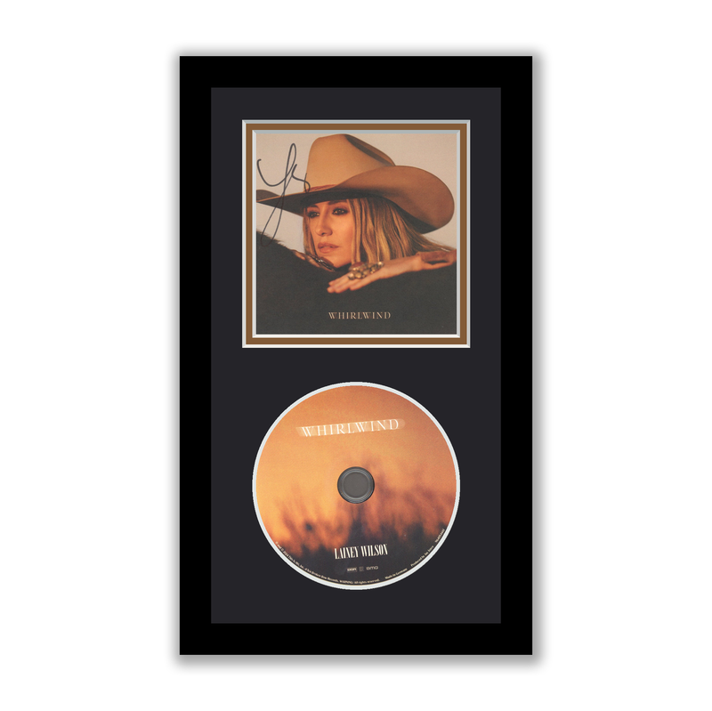 Item # 191269 - Lainey Wilson Autographed Signed Framed CD Whirlwind ACOA