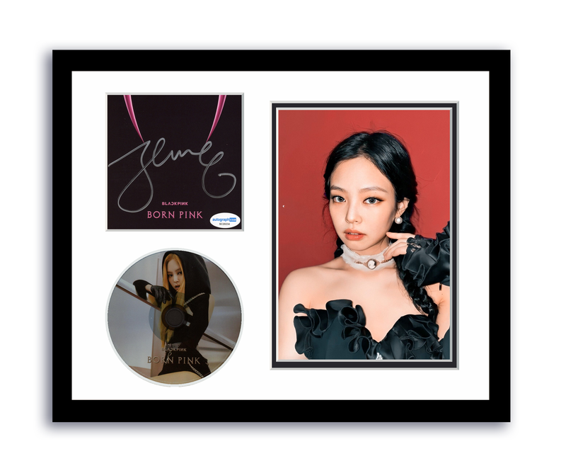 Blackpink Jennie Autographed Signed 11x14 Custom Framed CD Photo