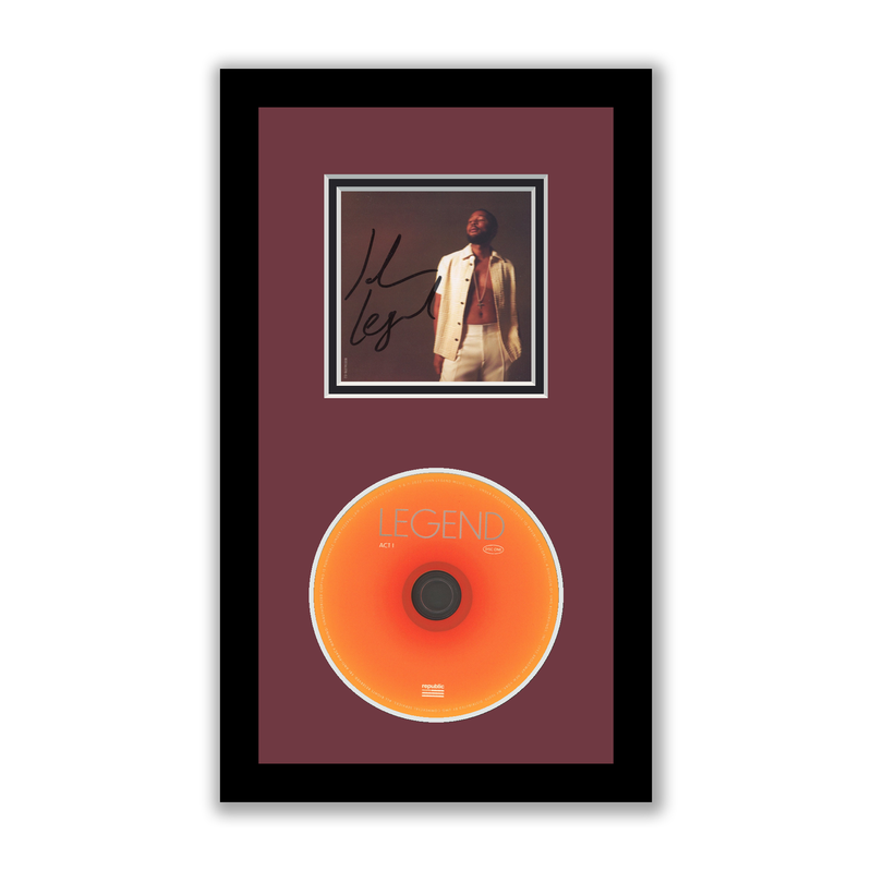 Item # 193380 - John Legend Autographed Signed Framed CD Legend ACOA