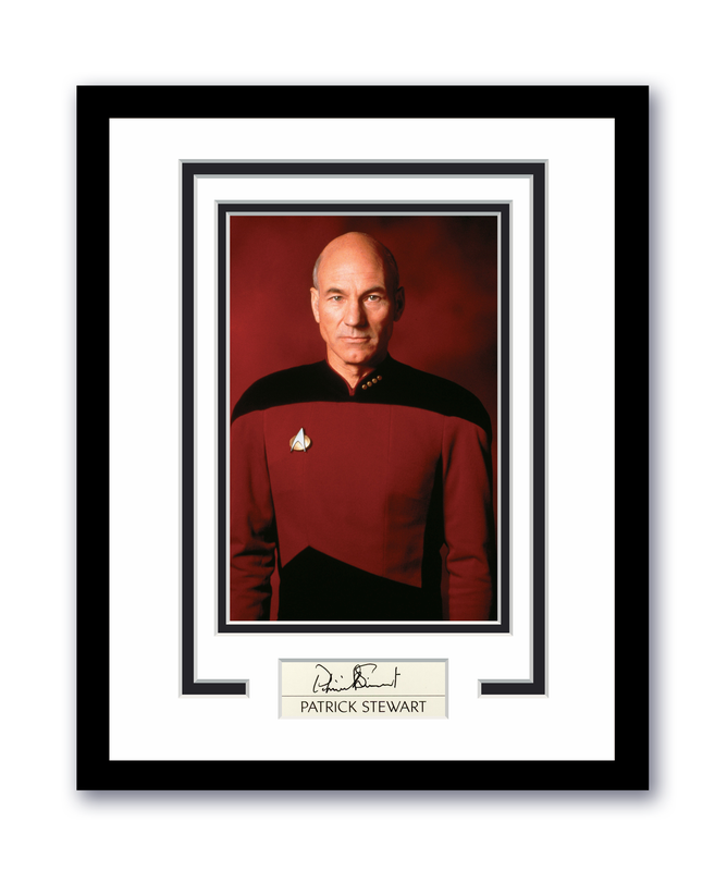 Item # 194738 - Star Trek Patrick Stewart Autographed 11x14 Framed Photo Captain Picard ACOA