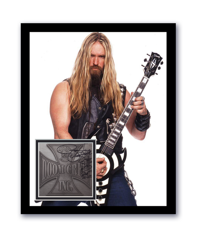 Item # 193872 - Zakk Wylde Autographed Signed 11x14 Framed CD Photo Ozzy Osbourne BLS ACOA