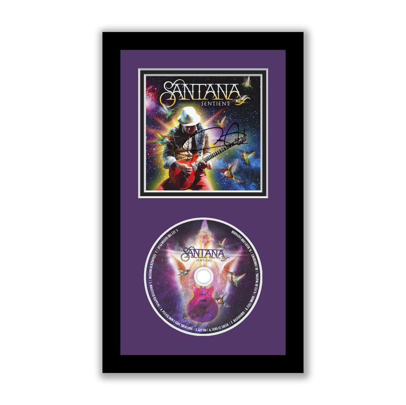 Item # 199242 - Carlos Santana Autographed Signed Framed CD Sentient ACOA