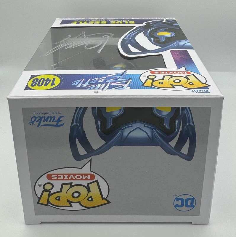 Item # 189826 - Xolo Mariduena "Blue Beetle" AUTOGRAPH Signed 1408 Funko Pop Vinyl Figure B