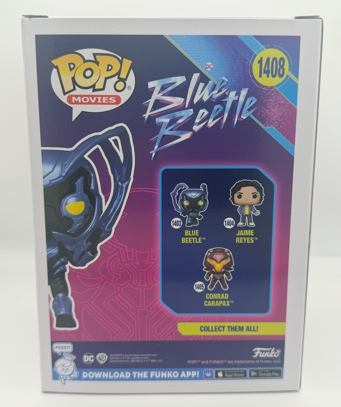 Item # 189826 - Xolo Mariduena "Blue Beetle" AUTOGRAPH Signed 1408 Funko Pop Vinyl Figure B
