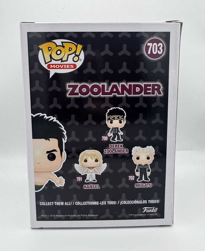 Item # 202114 - Ben Stiller "Zoolander" AUTOGRAPH Signed 'Derek Zoolander' 703 Funko Pop C